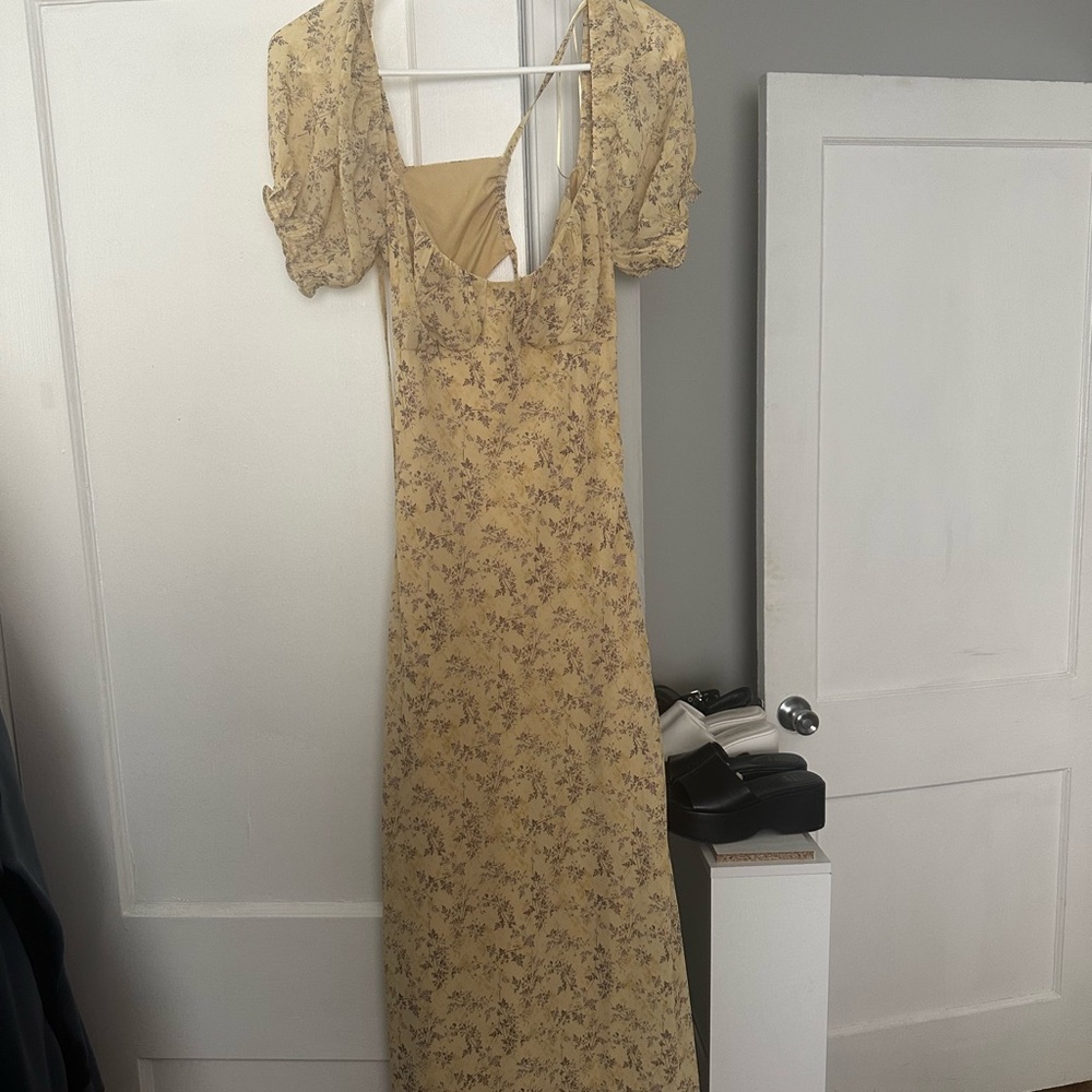 Floral Yellow Dress